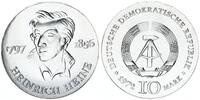 Deutschland - DDR 10 Mark Silber Heinrich Heine Dichter und Schriftsteller -