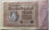 BRD Propagandaschein 100.000 Mark gegen Schuldenkanzler Helmut Schmidt, Bürgeraktion Demokraten für Strauß -