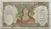 Nouvelles Hébrides/Neue Hebrides 100 Francs Banque de l' Indochine, attraktive Gestaltung, selten! -