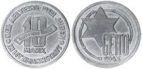 Deutschland / Polen / Getto Litzmannstadt 10 Mark (mit Echtheitszertifikat) Aluminium 2,58g aus dem New Yorker Lot -