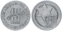 Deutschland / Polen / Getto Litzmannstadt 10 Mark (mit Echtheitszertifikat) Aluminium 3,40g aus dem New Yorker Lot -