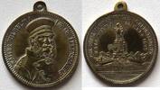 tragbare Bronzemedaille 1897 Brandenburg-Preußen auf 100. Geburtstag Wilhelm I. Reste von Versilberung, sehr schön-vorzüglich