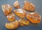BRD, DDR Bernstein 8 Bernsteine aus Bitterfeld 65g -