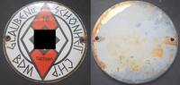 3. Reich Emailleschild HJ BDM Sachsen Glauben u. Schönheit -