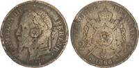 Frankreich 2 Francs Napoleon III. Zeitgenössische Fälschung, Blei Zinn Legierung -