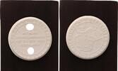 Drittes Reich Porzellanmedaille (Meißen) Feldzug in Polen -