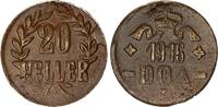 Kolonien / Deutsch-Ostafrika 20 Heller DOA J.727 b Messing -