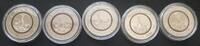 BRD 5 Euro Lot 5x Subtropische Zone -