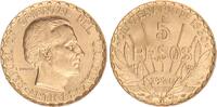 5 Pesos Gold 1930 Uruguay 100 Jahre Verfassung, seltenes Jahr vz-St/Prfr.