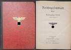 3 Reich Buch Reichsgesetzblatt Teil Jahrgang 1940 Erstes Halbjahr -