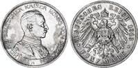 Preußen 5 Mark Silber Kaiser in Uniform Wilhelm II -