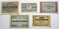 Düsseldorf, Rheinprovinz 2 x 100.000 Mark, 5, 10, 100 Millionen 1923 Sta... 15.61 £  +  6.89 £ shipping