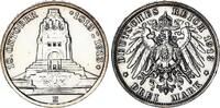 Kaiserreich-Sachsen 3 Mark Silber 1913 E Völkerschlachtdenkmal J.140 fas... 43.35 £  +  6.89 £ shipping