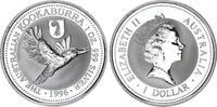 Australien 1 Dollar Silber Kookaburra Privy Mark Basler Stab -