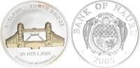 Nauru 10 Dollar Skulpturmünze England Tower Bridge 1oz Silber -