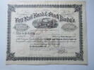 USA, Amerika alte Aktie Belt Rail Road & Stock Yard Co -
