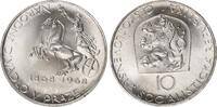 Tschechoslowakei 10 Kronen Silber 100 Jahre Prager Nationaltheater -