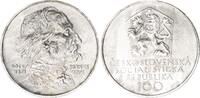 Tschechoslowakei 100 Kronen Silber 100. Todestag von Josef Mánes -