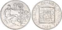 Tschechoslowakei 10 Kronen Silber -