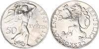 Tschechoslowakei 50 Kronen Silber 3. Jahrestag - Prager Aufstand -