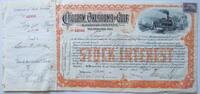 USA, Amerika alte Aktie Choctaw, Oklahoma and Gulf Railroad. Eisenbahn -