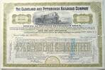 USA, Amerika alte Aktie Cleveland and Pittsburgh Railroad Company -