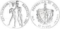 Kuba 10 Pesos Silber XXV. Olympische Sommerspiele, Barcelona 1992 - Basketball -