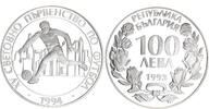 Bulgarien 100 Lewa Silber XV. Fußball-WM -