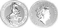 England 5 Pfund 2oz Silber Die Bestien der Königin - Weißes Pferd von Hannover -