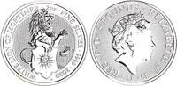 England 5 Pfund 2oz Silber Die Bestien der Königin - Weißer Löwe von Mortimer -