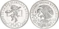 Mexiko 25 Pesos Silber Olympische Sommerspiele -