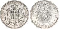 Kaiserreich - Hamburg 5 Mark Silber -