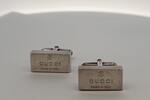 Italien Gucci Herren Manschettenknöpfe, Silber 925er gestempelt, GUCCI-Made in Italy, mit Etui! -
