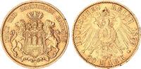 Hansestadt Hamburg 20 Mark Gold -