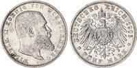 Kaiserreich - Württemberg 5 Mark Silber König Wilhelm II -