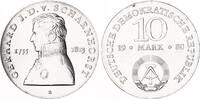 DDR 10 Mark Silber Gerhard Johann David von Scharnhorst -