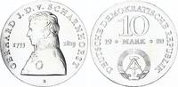 DDR 10 Mark Silber Gerhard Johann David von Scharnhorst -