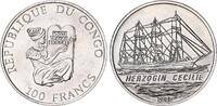 Kongo 100 Francs Herzogin Cecilie, Dreimaster -