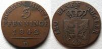 Brandenburg-Preußen Cu 3 Pfennig Friedrich Wilhelm IV. (1840-1861) -