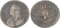 Frankreich 1 Ecu, zeitgenössische Fälschung Frankreich Ludwig XV 1 Ecu Lyon, zeitgenössische Fälschung -