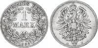 Kaiserreich 1 Mark Silber J.9 seltenes Münzzeichen -