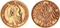 Württemberg 10 Mark Gold Karl J.294 -