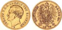 Deutsches Kaiserreich-Sachsen 10 Mark Gold König Johann J.257 -
