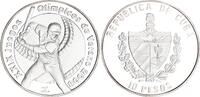 Kuba 10 Pesos Silber XXIX. Olympische Sommerspiele 2008 in Peking Baseballspieler -