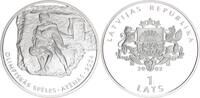 Lettland 1 Lats Silber Olympische Spiele 2004 in Athen - Ringkampf -