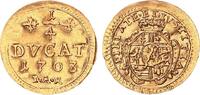 Altdeutschland - Hessen Darmstadt 1/4 Dukat Gold Ernst Ludwig 1678-1739 -