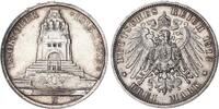 Kaiserreich-Sachsen 3 Mark Silber Völkerschlachtdenkmal J.140 -