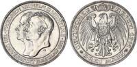 Kaiserreich / Preußen 3 Mark Silber Uni Breslau J.108 -