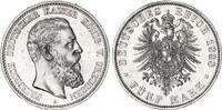 Deutsches Kaiserreich - Preußen 5 Mark Silber Friedrich III. -