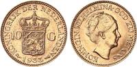 Niederlande 10 Gulden Gold Königin Wilhelmina -